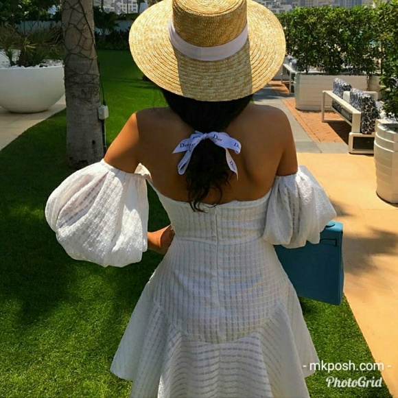 Last L• Off Shoulder Puff Sleeve Dress - Picture 2 of 5